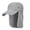 Light Gray, variant on Unisex Flap Neck‑Cover Sun Hat Detachable Neck Shield Baseball Cap UV Protection Outdoor Fishing Hiking Camping Travel Summer Head‑Accessory