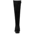 thumbnail image 7 of BLISSFUL STEP Women's Knee High Boots Chunky Heel Faux Suede Fall Winter Boots Black 10, 7 of 7