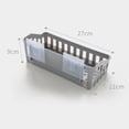 thumbnail image 2 of OULII 2Set Bathroom Shower Shelves Grey Hollow Out Design for Home Use, 2 of 6