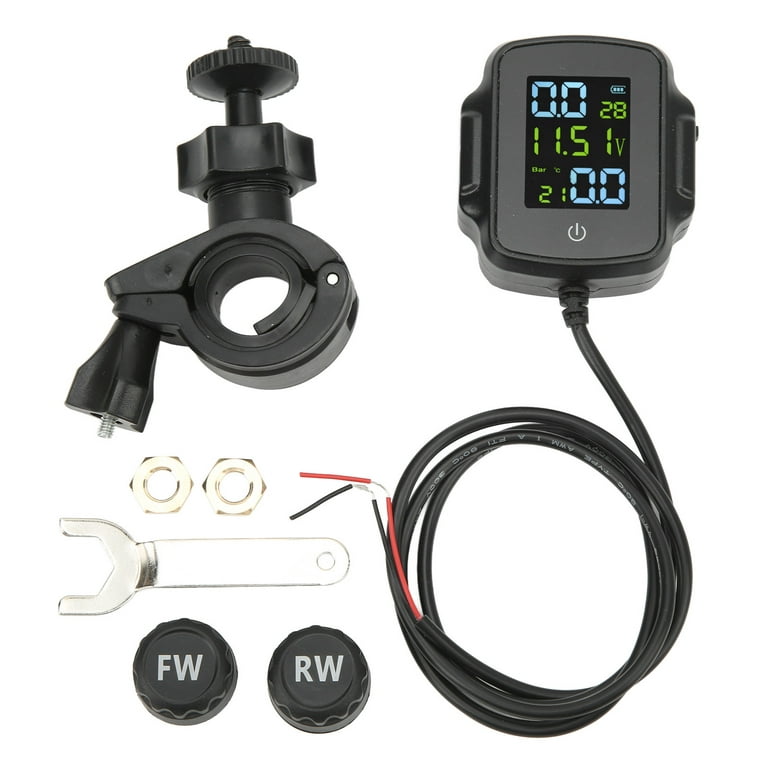 USB Charging Moto TPMS, Lasting Performance Motorcycle Tire Pressure  Monitor Convenient Professional With Display For Motorcycle 