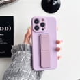 thumbnail image 1 of For iPhone 16 15 14 13 Pro Max Case Wrist Strap Magnetic Stand Kickstand Silicone Protective Case for iPhone 11 12 XS Support Purple For iPhone 11Pro, 1 of 6