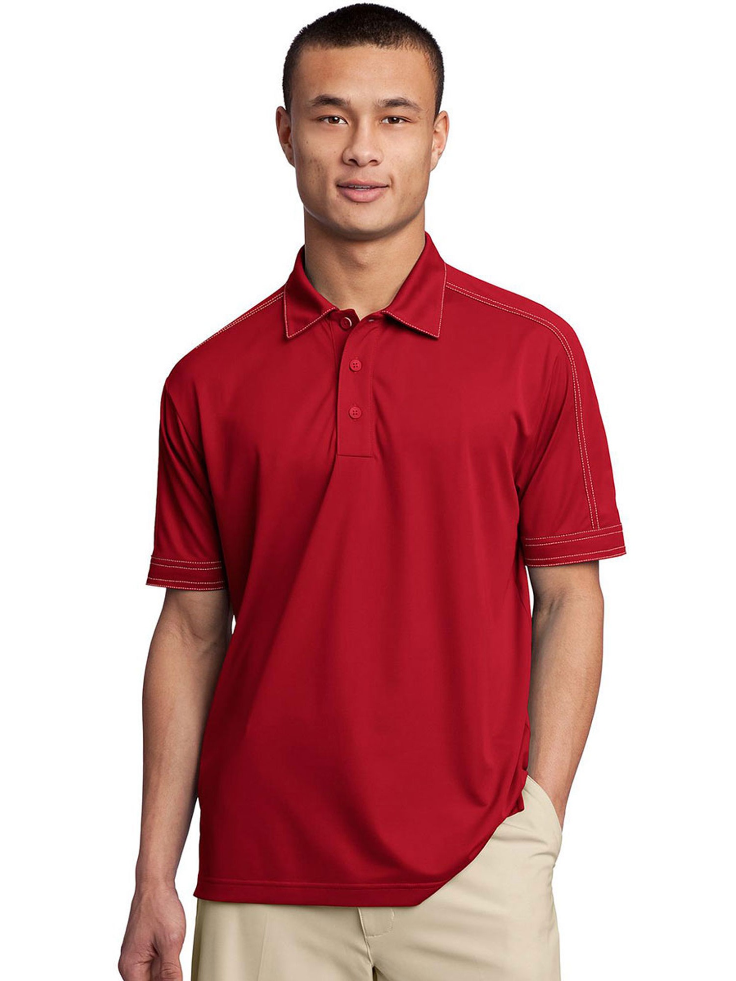 SportTek SportTek Men's Smooth Style Performance Polo Shirt