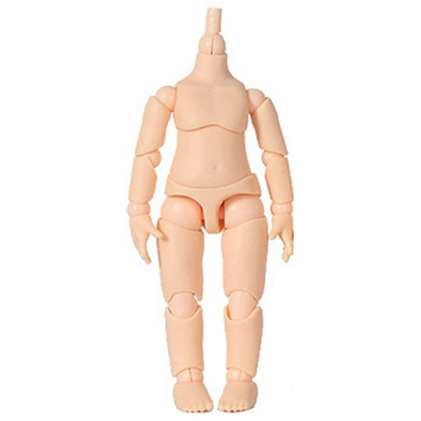 Vogacara Flexible 13 bolas articuladas cuerpo de muñeca sin cabeza juguetes para niños DIY Muñecas y casas de muñecas Blanco