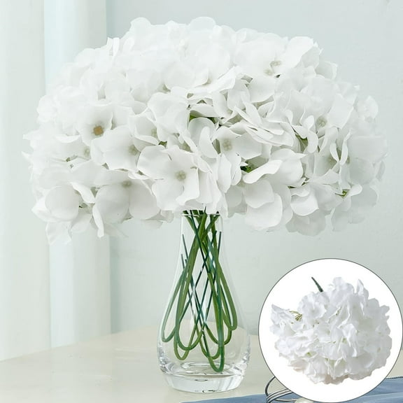Clearance Artificial flowers under $5,Artificial Hydrangea Flowers Heads Hydrangea Flowers For Wedding Centerpieces Bouquets DIY Floral Decor Home Decoration With Stems