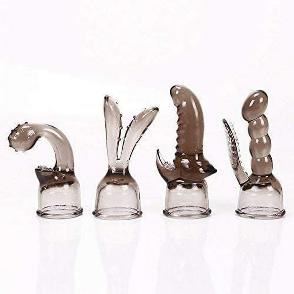 4Pcs Tiny Handheld Magic Wand Attachments Accessories Full Body Massage Gun Headgear Massager Accessories Women Toys Waterproof
