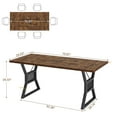 thumbnail image 2 of QinaQin 70.8-Inch Dining Table, Suitable for 4-6 People, Rectangular Dining Table, Suitable for Both Kitchen and Dining Room, Farmhouse Style Kitchen Dining Table with Large Tabletop, 2 of 9