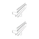 thumbnail image 3 of Estante para copas de vino Bearachild colgante de hierro sin perforaciones 2piezas Blanco, 3 of 6