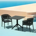 thumbnail image 4 of Compamia Paris Square Table 31 inch Black, 4 of 7