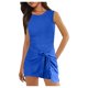 thumbnail image 1 of WILLBEST Pantalones Casuales para Mujer, Pantalones Cortos de Verano Cómodos, Uso Diario Versátil, Diseño de Color Sólido, Ajuste Relajado para Darle Estilo. Chica, 1 of 6