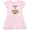 Ballerina Pink, variant on Inktastic Pittie Life is RUFF! Pit Bull Tan Girls Toddler Dress