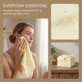 thumbnail image 3 of Unique Bargains 12" X 12" Cotton Washcloths Absorbent Reusable Washcloths Yellow 12pk, 3 of 7