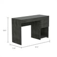 thumbnail image 2 of Tuhome Modern Engineered Wood Charcoal Ibare Two Drawer Computer Desk, 2 of 11