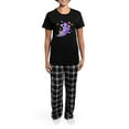 thumbnail image 4 of CafePress - Cute Baby Dragon Women's Dark Pajamas - Women's Short Sleeve Print T-Shirt and Pants Dark Cotton Pajama Set, 4 of 7