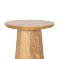 thumbnail image 6 of Kate and Laurel Hemingson Modern Mango Wood Round Drink Table, 10 x 10 x 22, Natural Wood, Mid-Century Circle Pedestal Table for Use as Bedroom Nightstand, Indoor Plant Stand, or Living Room Accent, 6 of 8