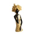 thumbnail image 2 of Estatua de mujer africana de resina, colección de figuras, regalo, decoración moderna de escritorio. Estilo B, 2 of 9