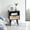 Black, variant on Bellemave Modern Nightstand with Storage Small Sofa Side Table with Drawer and Open Shelf Wooden End Table with Rattan Door and Solid Wood Legs for Bedroom Living Room, Black