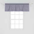 thumbnail image 2 of Ambesonne Abstract Window Valance, Symmetric Triangles, 54" X 18", Indigo Cream, 2 of 3