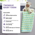 thumbnail image 6 of Mary Maxim Twinkle Baby Yarn Soft Fingering Weight Yarn 230 Yards, 1.75 OZ Skein, Lilac, 6 of 7