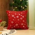thumbnail image 7 of ZDWQFA 2Pcs 18 x 18inch Snowflake Pattern Pillow Christmas Pillow Cases Cushion Cover Winter Holiday Home Decor for Sofa, Car, Bed, 7 of 7