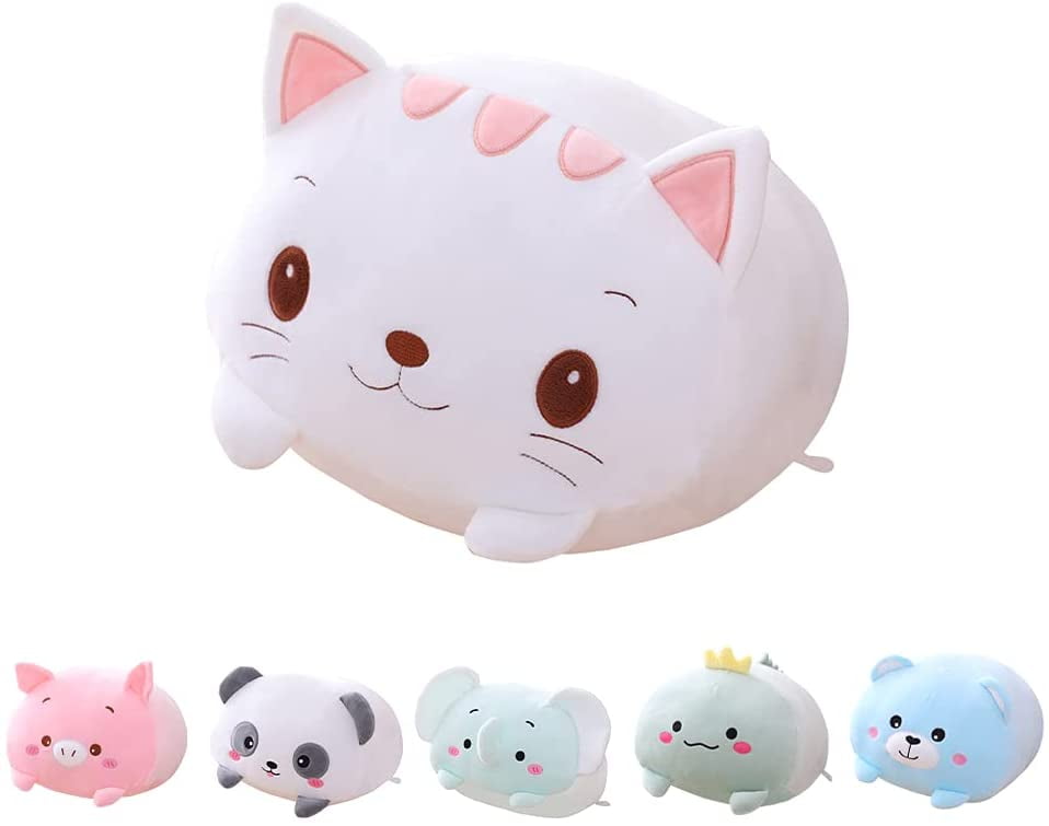 Soft plush pillow cute cat Stuffed animal cartoon sleeping Cushion gifts Toy