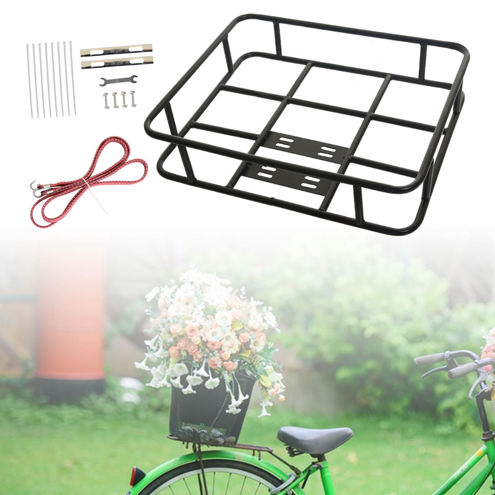 harayaa Bike Basket Bike Basket Bike Accessories Front Handlebar Front Bike Basket Rear 48cmx38cm