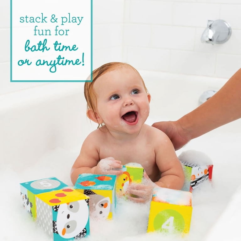 Infantino Colors & Numbers Bath Blocks, 6-Piece Set photo 2