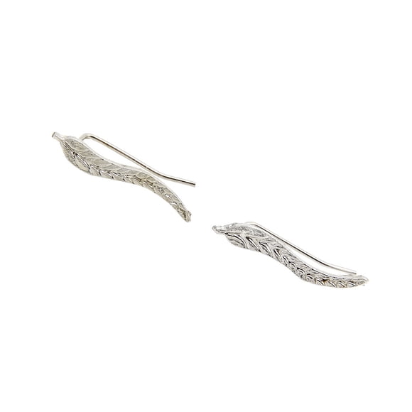 Hytrove 1Par Aretes Crawler De Hoja En Con Único Hechos A Mano Para Mujer