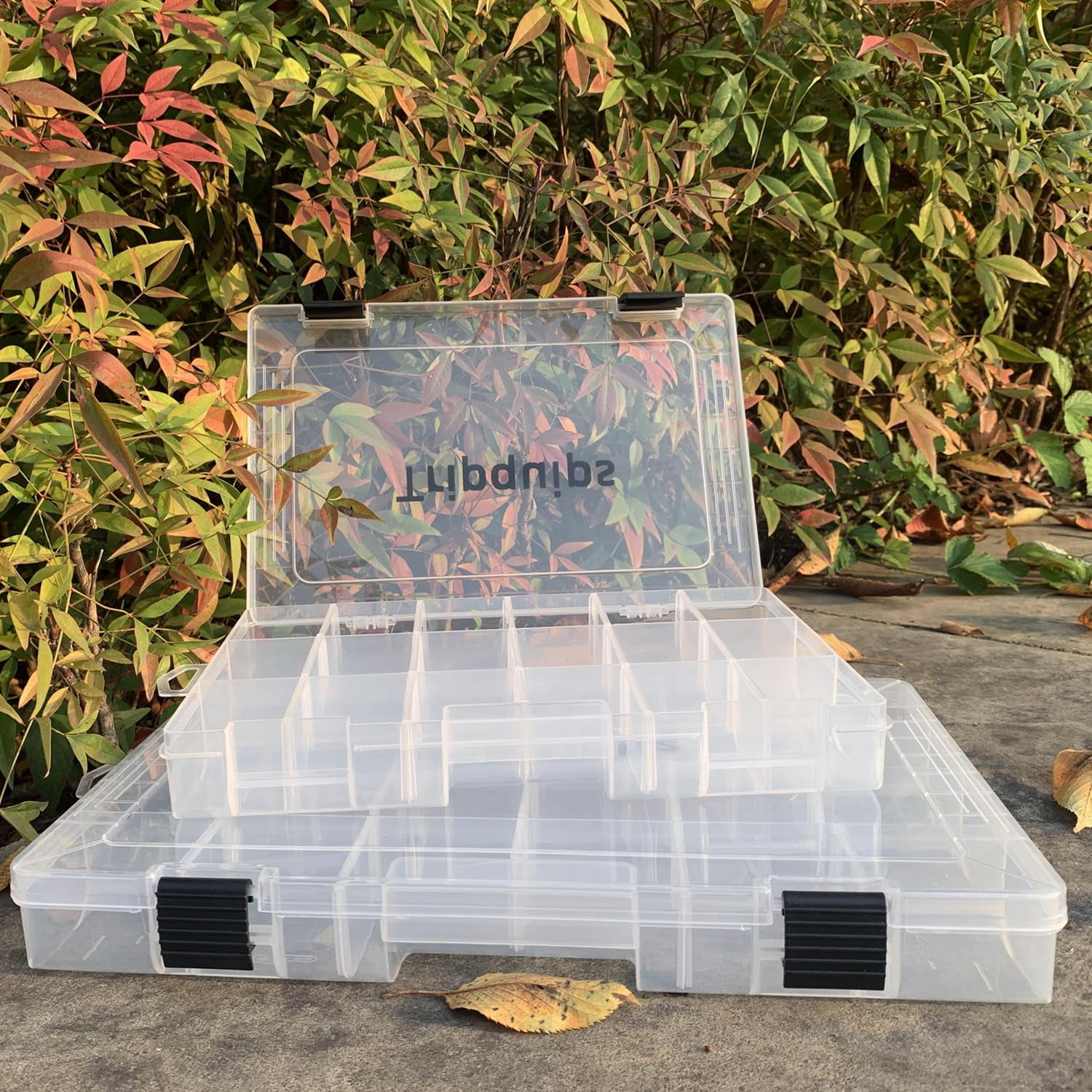 3600 Tackle Trays  Plastic Storage Organizer Box With Removable Dividers - Boxes Fishing 3700 2 Packs/4 Packs
