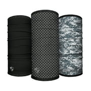 SA Tactical Frost Tech Fleece Face Shield 3 Pack for Men and Women - Seamless Fleece-Sewn Inner Lining