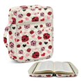 thumbnail image 2 of Pzuqiu Ladybug Bible Cover Bag for Women Large Capacity Scripture Study Carrying Book Cover Quilted Church Bag with Handle &Pocket Perfect Gift for Girls Women, 2 of 7