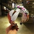 thumbnail image 2 of Womens Flower Headband Creative Cross Wide-Brimmed Hair Accessory Headband, 2 of 9