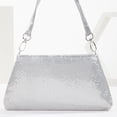thumbnail image 1 of Bolsa de noche para mujer, embrague de diamantes de imitación de aluminio para cena, fiesta, boda (plata) Likrtyny  Para Estrenar, 1 of 4