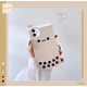 thumbnail image 2 of Fundas de teléfono Kawaii para iPhone X/XS, linda funda de teléfono con dibujos animados 3D de Boba Milk Tea, funda de silicona suave con burbujas divertidas y perla para mujeres y niñas, funda, 2 of 7