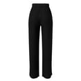 thumbnail image 3 of Sngxgn Pants for Women Stretchy Work Business Pants Casual Straight Leg Trousers(Black,M), 3 of 5