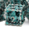 thumbnail image 4 of MACTANO Metal DND Dice Set Dungeons and Dragons Dice Set MTG RPG Board Game Toy-Grim Reaper Blue, 4 of 7