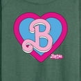 thumbnail image 3 of Barbie the Movie - Heart Crest - Women's Lightweight French Terry Long Sleeve Shirt, 3 of 5