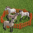 thumbnail image 3 of HEVIRGO Horse Model Rust-proof Excellent Craftmanship Micro Decor Knapostu Stallion Pint Mare Action Figures Toy for Shelf Decor, 3 of 10