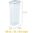thumbnail image 2 of Lock & Lock Easy-Essentials Square Pantry Storage Container, 18.5 Cup, 2 of 11