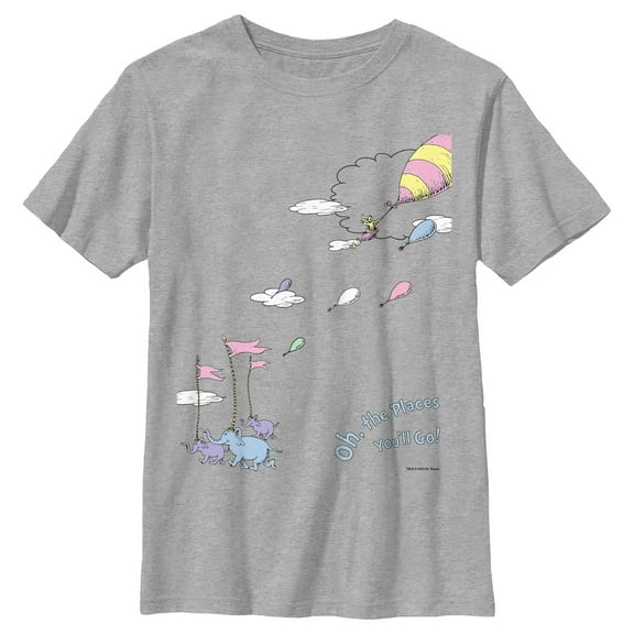 Boy's Dr. Seuss Oh The Places You'll Go Scene  Graphic T-Shirt