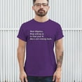 thumbnail image 3 of Tee Hunt Dear Algebra Stop Asking Us to Find Your X T-Shirt Funny Men's Tee, Purple, Large, 3 of 5