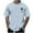 Light Blue, variant on T-shirts for Men Print Coconut Tree Blouses Round Neck Casual Short Sleeve Round-Neck Top Black XXXXL Mens Tops