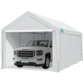 thumbnail image 6 of ADVANCE OUTDOOR Heavy Duty Carport 12' x 20' x 9.5'-11' White, 6 of 8