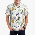 thumbnail image 1 of Fotbe Colorful Poodle Dog Camiseta Polo de Golf para Hombre con Estampado – Camisa Deportiva Transpirable con Cuello Abotonado-4X-Large, 1 of 6