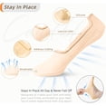 thumbnail image 2 of CAILDANL Men Thin No Show Socks for Loafer, Invisible Low Cut Liners No See Non Slip Sock 6 Pairs, 2 of 6