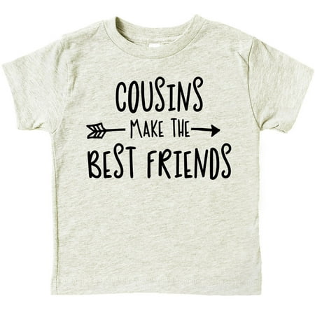 

Cousins Make The Best Friend T-Shirt for Baby and Toddler Girls Fun Family Outfits Natural Heather Shirt 12 Months