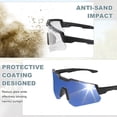thumbnail image 4 of Gafas de sol deportivas polarizadas para ciclismo para hombres y mujeres, bicicleta de montaña, conducción, pesca, running, gris claro/negro, 4 of 6