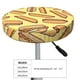 thumbnail image 4 of Balery Hot Dogs Fundas de asiento para taburete de bar redondo de tela de terciopelo ajustables que protegen de arañazos y manchas para sillas de 14 a 17 pulgadas.-13 inch, 4 of 7