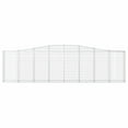 thumbnail image 2 of vidaXL Arched Gabion Baskets 25 pcs 400x30x100/120 cm Galvanised Iron, 2 of 4