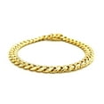 thumbnail image 2 of 7.5mm 14k Yellow Gold Semi Solid Miami Cuban Bracelet Size 8.5 inches, 2 of 4