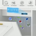 thumbnail image 5 of VECELO Kitchen Tilt Out Trash Cabinet 13 Gallon, Kitchen Island with Trash Can Storage & Power Outlet, Adjustable Shelf, 2 Drawers, Negative Ion and Deodorizing Function, White, 5 of 13